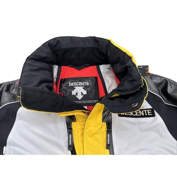Descente Titan Thermo Ski Pro Jacket Ion Bodies Yellow black white Mens Small - Picture 12 of 16
